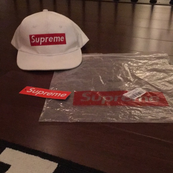 supreme white cap